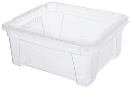 M Home Caja de Almacenaje Space Box 1, Translúcido, 1.9 litros