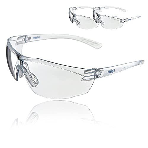 Dräger X-pect 8320 Gafas de Seguridad | Lentes de protección Rayos UV antivaho| Ultraligeras para un Uso intensivo | para Industria, Deporte, Laboratorio
