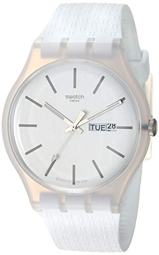 Swatch Reloj Analógico para Unisex Adultos de Cuarzo con Correa en Silicona SUOW710