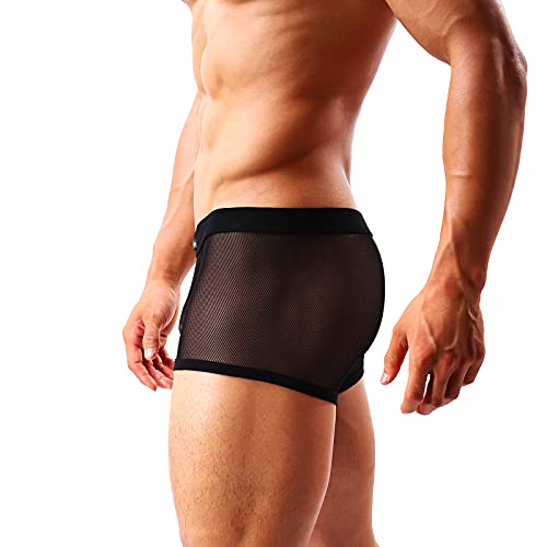 Arjen Kroos Bóxer para Hombre Pantalones Cortos Transparentes Ropa Interior Malla Boxershorts Sexy Calzoncillos para Hombre