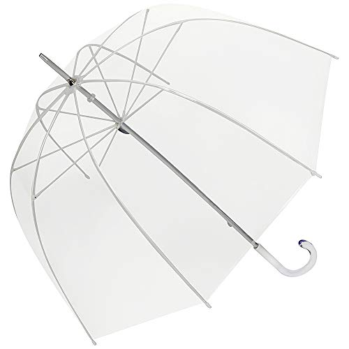 VON LILIENFELD® Paraguas Mujer Hombres Campana Transparente Translúcido Melina