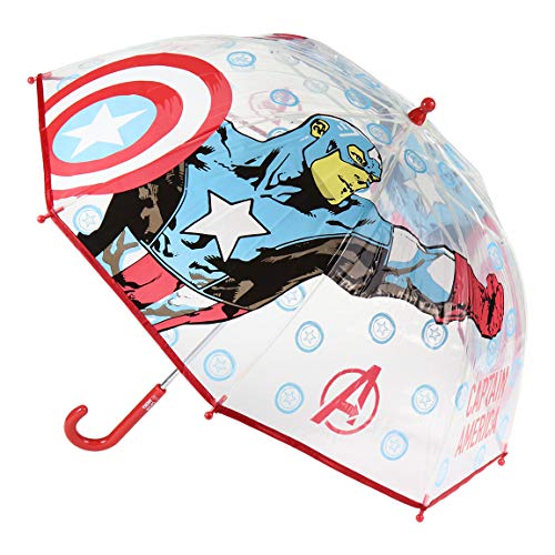 CERDÁ LIFE'S LITTLE MOMENTS- Paraguas Transparente de The Avengers - Licencia Oficial Marvel, Dibujos Animados, Color (2400000548)