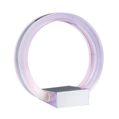 Lámpara transparente de mesa moderna circular