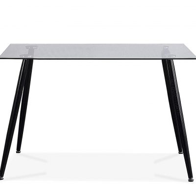 Mesa transparente escandinava de cristal para comedor oficina cocina salón moderna y barata tienda online de artículos transparentes
