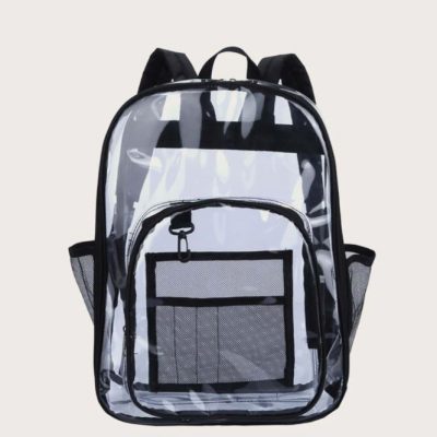 mochila transparente para clase estudiante