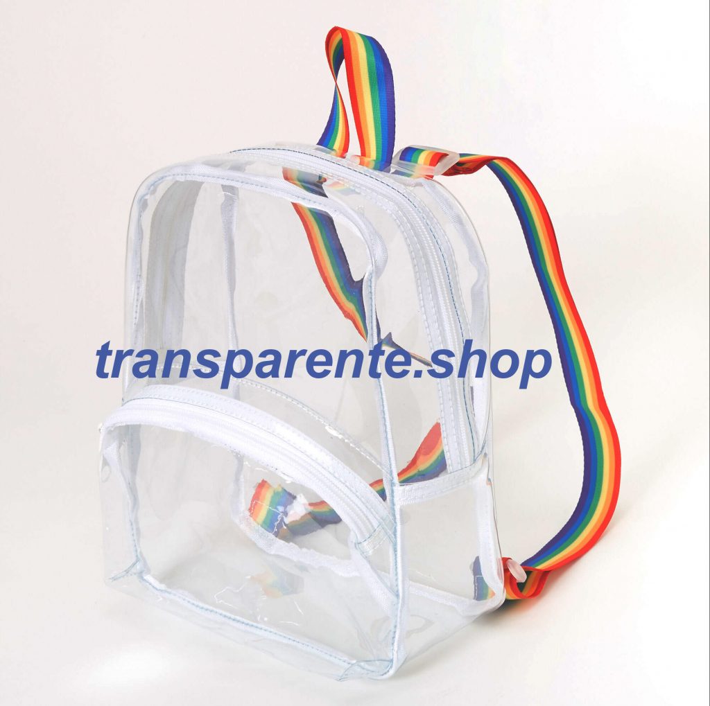 mochilas transparentes estudiante moderna plastico