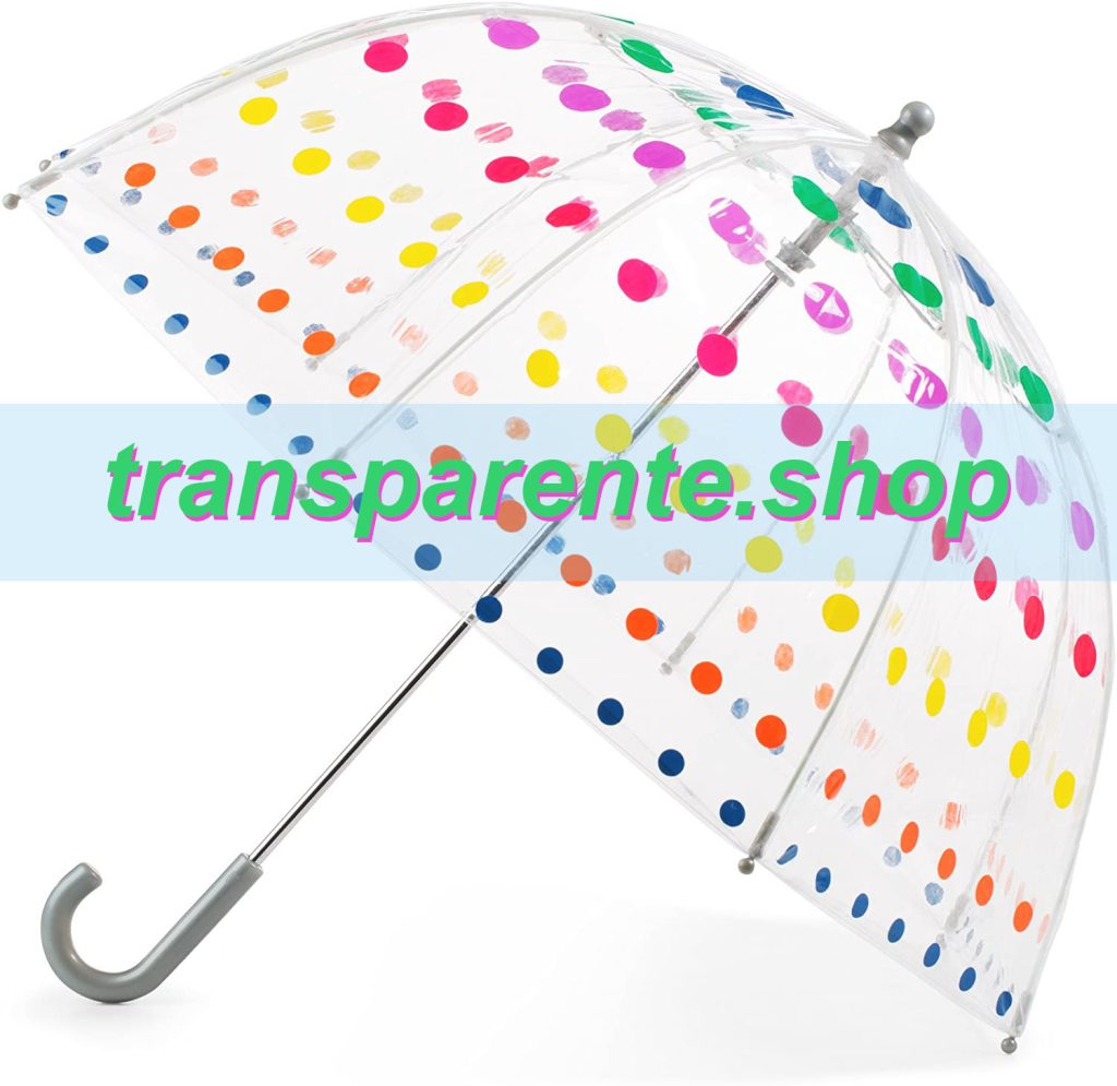 transparente para lluvia para niños estampado colores